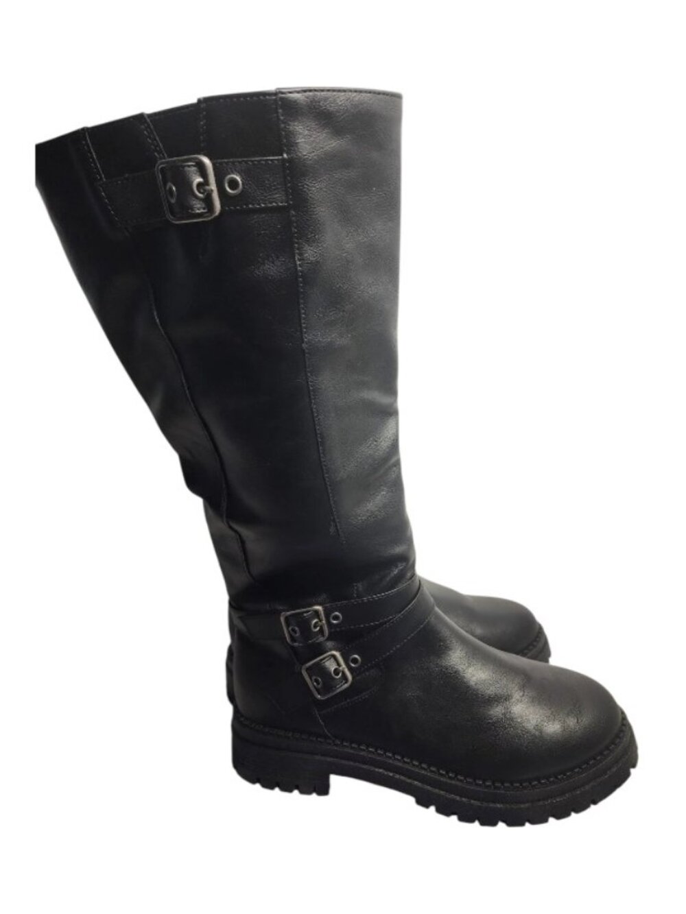 Pop Baldwin Women's Boots Size 7.5 Black Smooth
